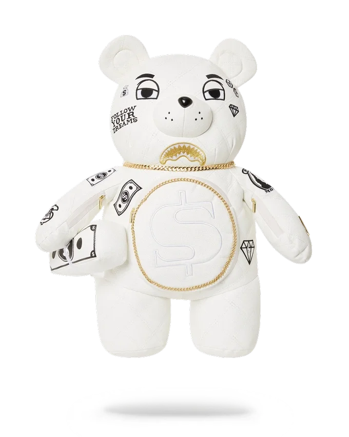 RIVIERA LE BLANC ALTIN ZİNCİRLİ MONEYBEAR TEDDYBEAR Sırt Çantası