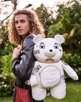 RIVIERA LE BLANC ALTIN ZİNCİRLİ MONEYBEAR TEDDYBEAR Sırt Çantası