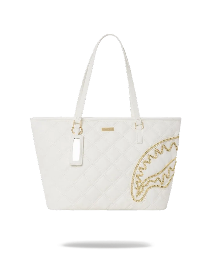 RIVIERA LE BLANC ALTIN ZİNCİRLİ SHARK TOTE ÇANTASI