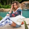RIVIERA LE BLANC ALTIN ZİNCİRLİ SHARK TOTE ÇANTASI