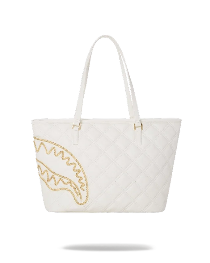 RIVIERA LE BLANC ALTIN ZİNCİRLİ SHARK TOTE ÇANTASI