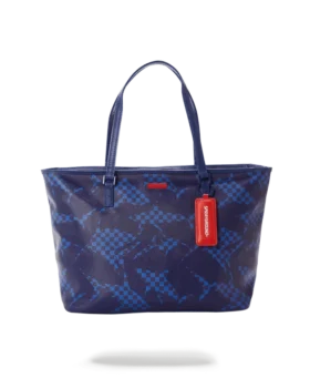 SHARK CHECK (MAVİ) Tote Çantalar