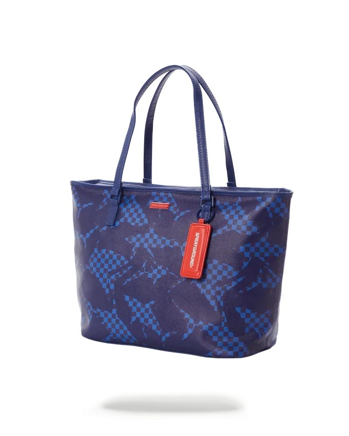 SHARK CHECK (MAVİ) Tote Çantalar