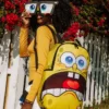 Spongebob EYE POP ÇIKARILABİLİR GÖZLER Sırt Çantası