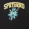 Spongebob SPLAT KAPÜŞONLU TİŞÖRT (SİYAH)
