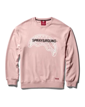 SPRAYGROUND KREW YAKALI KAPŞONLU SWEATSHIRT (PEMBE)