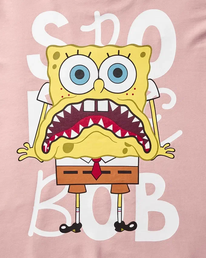 SPRAYGROUND KREW YAKALI KAPŞONLU SWEATSHIRT (PEMBE)