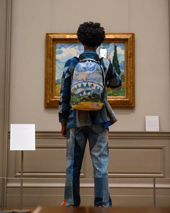 THE MET VAN GOGH SELİV AĞAÇLI BUĞDAY TARLASI Sırt Çantaları