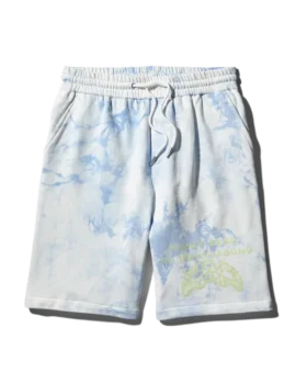 TIE DYE ÖRGÜ ŞORT (MAVİ)