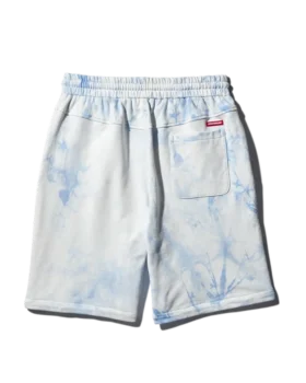TIE DYE ÖRGÜ ŞORT (MAVİ)
