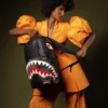 VELCRO SHARK - 3 DEĞİŞTİRİLEBİLİR KÖPEK BALIĞI Sırt Çantası (DLXV)