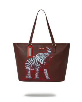 ZEBRA ELEPHANT RON ENGLISH İŞBİRLİĞİ Tote Çantalar